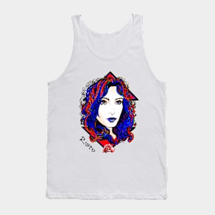 Colorful Vision Original Custom Tattoo Design Tank Top